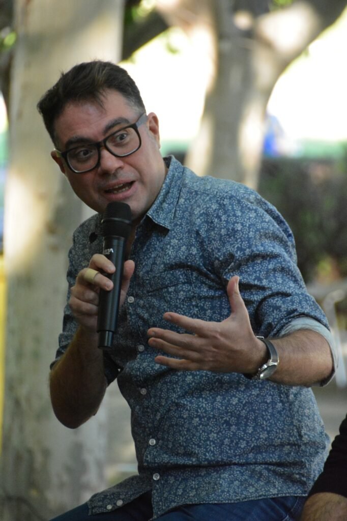 Spanish Rugby Author Author Álvaro de Benito at 'La Era Santos' presentation