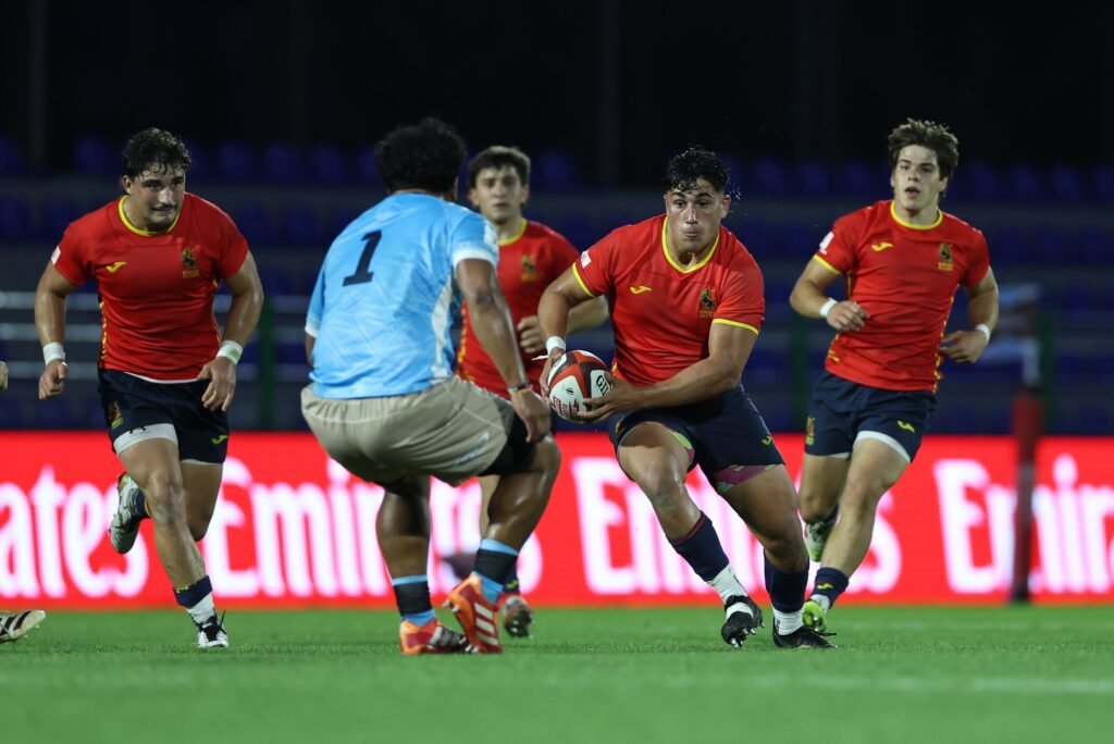 Spain Under 20´s on the attack versus Fiji